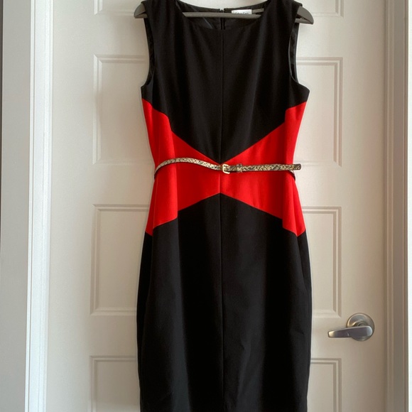 Calvin Klein 2-Tone Sleeveless Dress - Picture 3 of 7